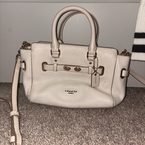Coach Off-White Leather Satchel - Picture 1 of 4